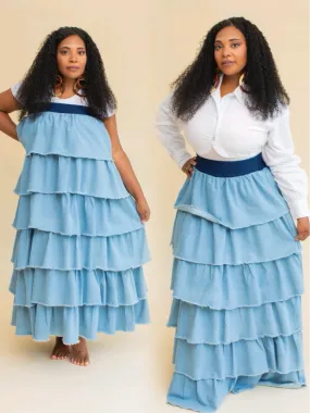 Ruffled Maxi Skirt/Dress