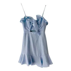 Saints   Secrets Boho Dress Blue Tie Bow Light Blue Size Small