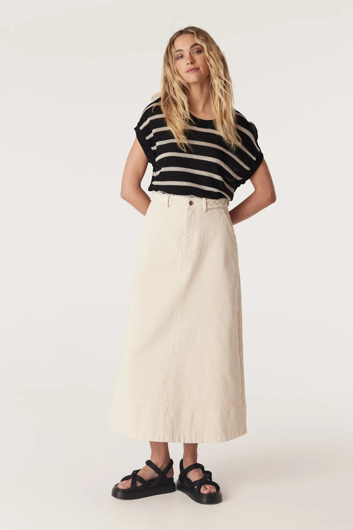 Samba Drill Skirt - Ecru