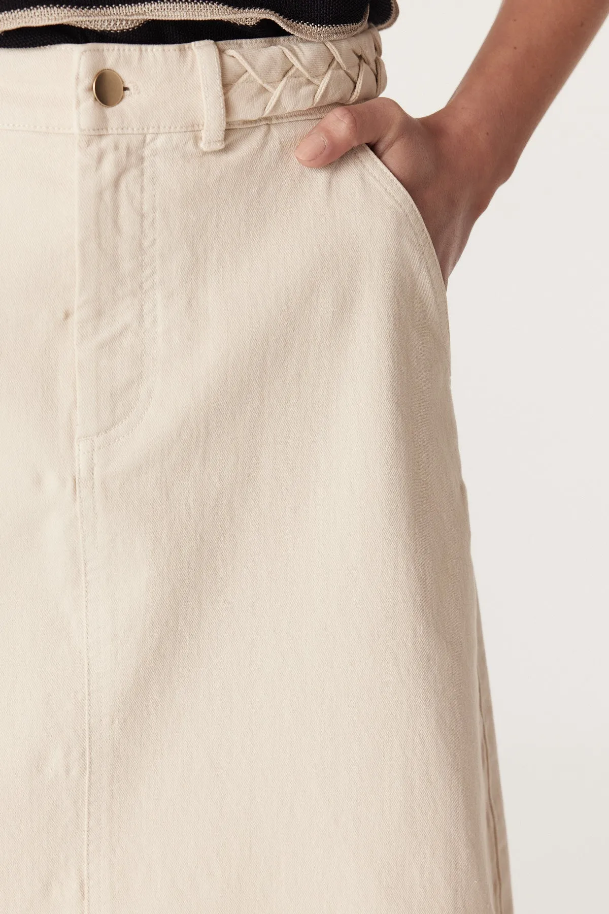 Samba Drill Skirt - Ecru
