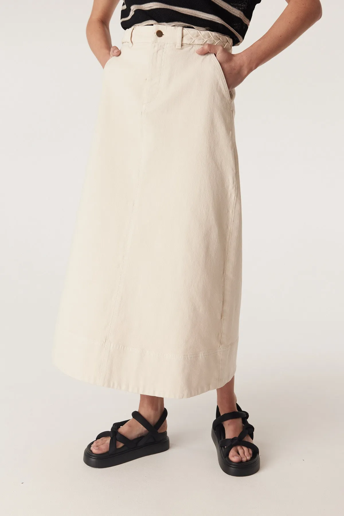 Samba Drill Skirt - Ecru
