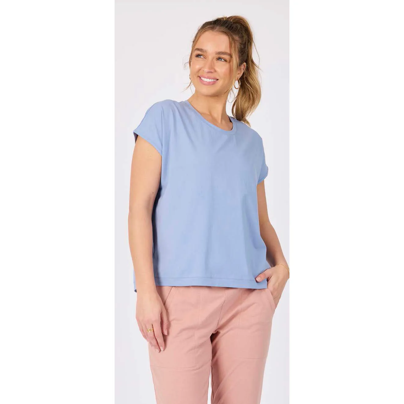 Shell Tee - Corn Flower
