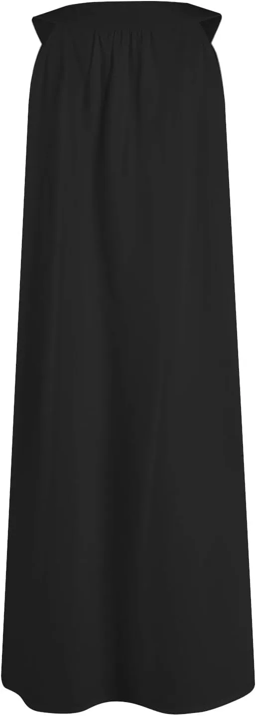 Summer Dresses for Women 2025 Sleeveless V Neck Dress Pleated Tank Mini Dress A-line Swing Loose Sexy Dresses