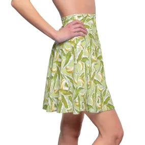 Tropical Banana Print Women's Skater Skirt - Perfect for Summer and Beach Days