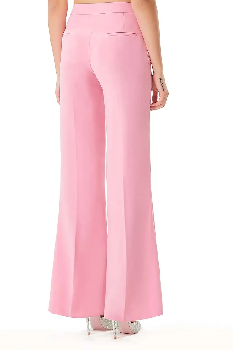 Wide Leg Trousers in Cashmere Pink