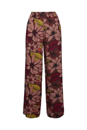 Wide Leg Trousers With Elasticated Waist