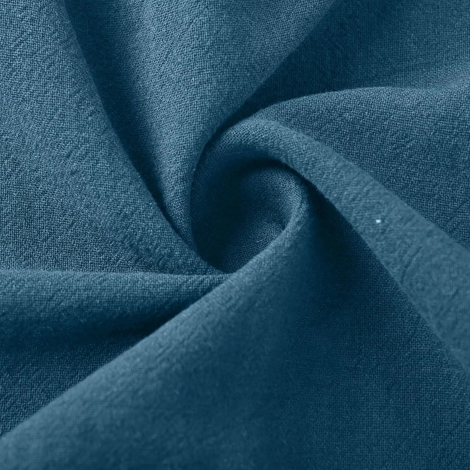 Women's Summer Long Dress Short Sleeve Shirt Dress Imitation Cotton and Linen Solid Color Hem Slit Sundress